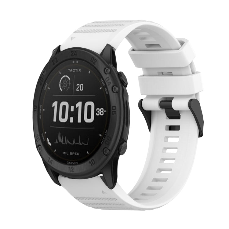 Cinturino in silicone a trama orizzontale da 26 mm con strumento di rimozione, For Garmin Fenix 7X, For Garmin Fenix 7X Solar, For Garmin Tactix Delta