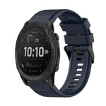 Cinturino in silicone a trama orizzontale da 26 mm con strumento di rimozione, For Garmin Fenix 7X, For Garmin Fenix 7X Solar, For Garmin Tactix Delta