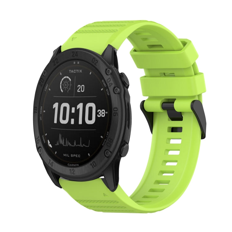 Cinturino in silicone a trama orizzontale da 26 mm con strumento di rimozione, For Garmin Fenix 7X, For Garmin Fenix 7X Solar, For Garmin Tactix Delta