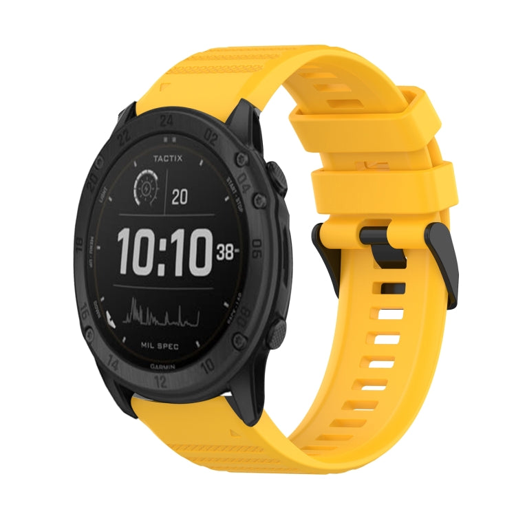 Cinturino in silicone a trama orizzontale da 26 mm con strumento di rimozione, For Garmin Fenix 7X, For Garmin Fenix 7X Solar, For Garmin Tactix Delta