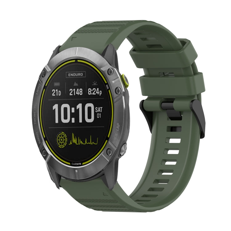 Cinturino in silicone a trama orizzontale da 26 mm con strumento di rimozione, For Garmin Enduro, For Garmin Fenix 6X, For Garmin Fenix 6X Pro