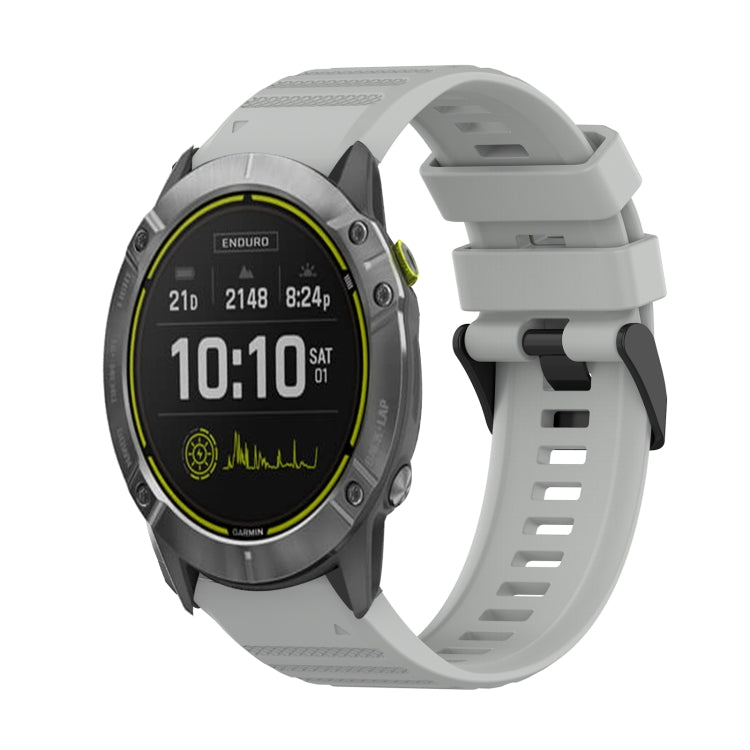 Cinturino in silicone a trama orizzontale da 26 mm con strumento di rimozione, For Garmin Enduro, For Garmin Fenix 6X, For Garmin Fenix 6X Pro