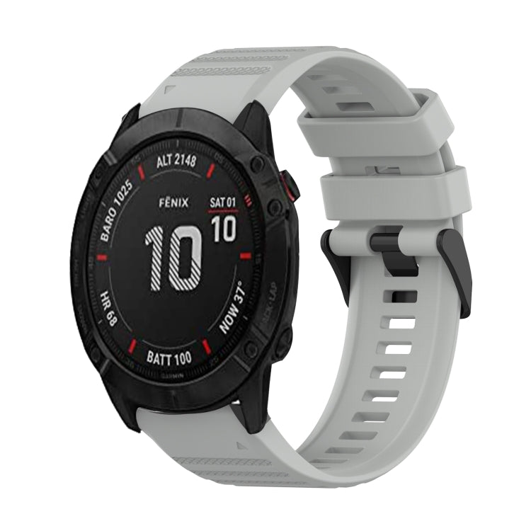 Cinturino in silicone a trama orizzontale da 26 mm con strumento di rimozione, For Garmin Enduro, For Garmin Fenix 6X, For Garmin Fenix 6X Pro