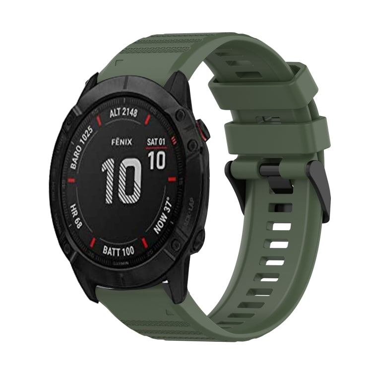 Cinturino in silicone a trama orizzontale da 26 mm con strumento di rimozione, For Garmin Enduro, For Garmin Fenix 6X, For Garmin Fenix 6X Pro