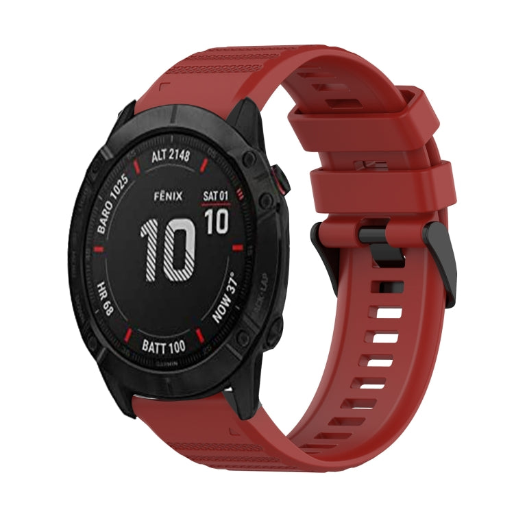 Cinturino in silicone a trama orizzontale da 26 mm con strumento di rimozione, For Garmin Enduro, For Garmin Fenix 6X, For Garmin Fenix 6X Pro