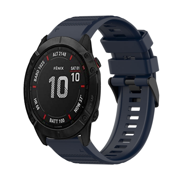 Cinturino in silicone a trama orizzontale da 26 mm con strumento di rimozione, For Garmin Fenix 6X Sapphire, For Garmin Fenix 5X Sapphire, For Garmin Fenix 5X Plus