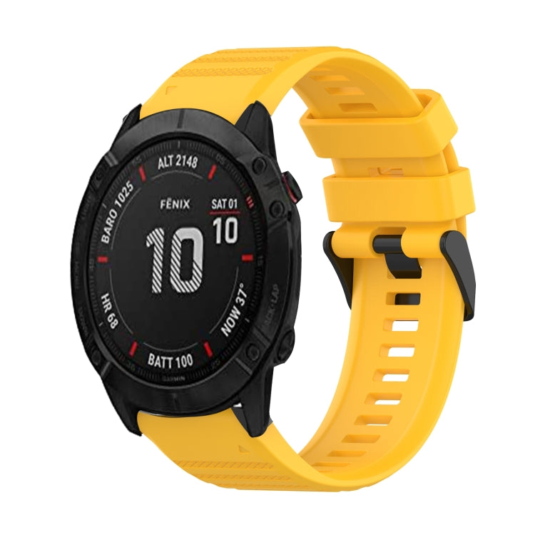 Cinturino in silicone a trama orizzontale da 26 mm con strumento di rimozione, For Garmin Fenix 6X Sapphire, For Garmin Fenix 5X Sapphire, For Garmin Fenix 5X Plus