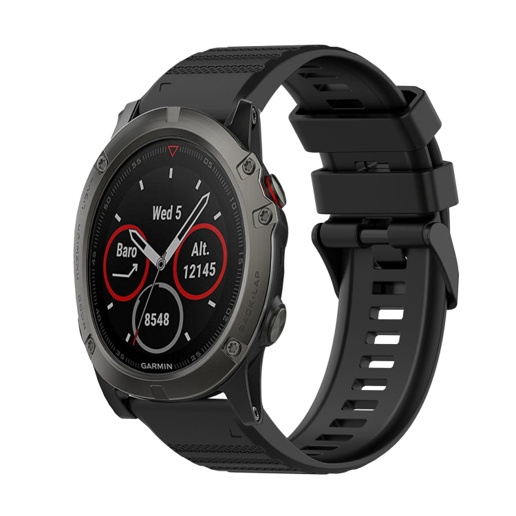 Cinturino in silicone a trama orizzontale da 26 mm con strumento di rimozione, For Garmin Fenix 6X Sapphire, For Garmin Fenix 5X Sapphire, For Garmin Fenix 5X Plus