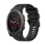 Cinturino in silicone a trama orizzontale da 26 mm con strumento di rimozione, For Garmin Fenix 6X Sapphire, For Garmin Fenix 5X Sapphire, For Garmin Fenix 5X Plus