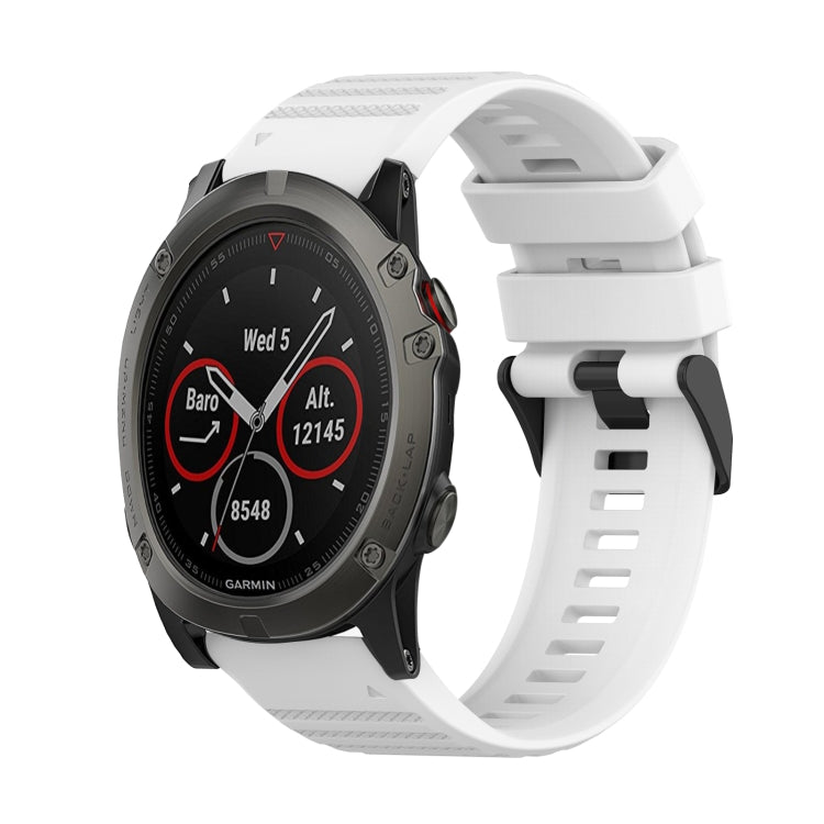 Cinturino in silicone a trama orizzontale da 26 mm con strumento di rimozione, For Garmin Fenix 6X Sapphire, For Garmin Fenix 5X Sapphire, For Garmin Fenix 5X Plus