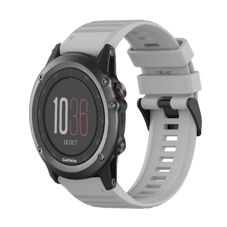 Cinturino in silicone a trama orizzontale da 26 mm con strumento di rimozione, For Garmin Fenix 3, For Garmin Fenix 3 HR, For Garmin Fenix 3 Sapphire
