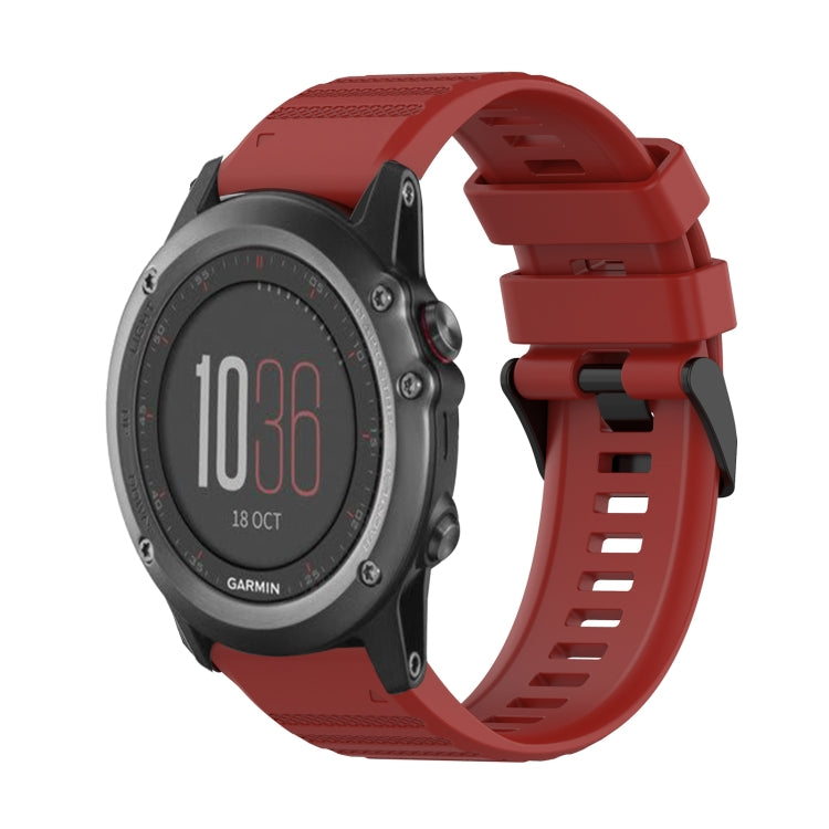 Cinturino in silicone a trama orizzontale da 26 mm con strumento di rimozione, For Garmin Fenix 3, For Garmin Fenix 3 HR, For Garmin Fenix 3 Sapphire