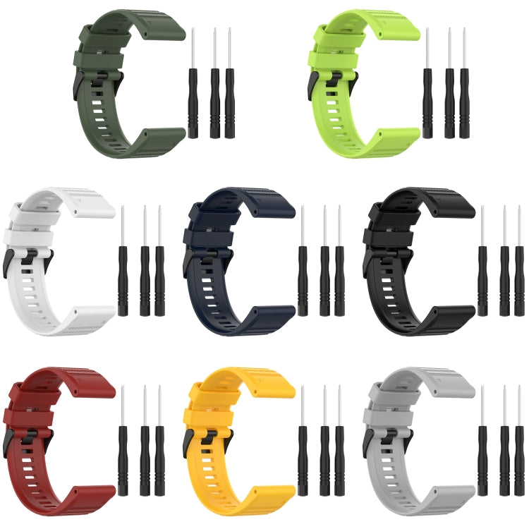 Cinturino in silicone a trama orizzontale da 26 mm con strumento di rimozione, For Garmin Fenix 3, For Garmin Fenix 3 HR, For Garmin Fenix 3 Sapphire