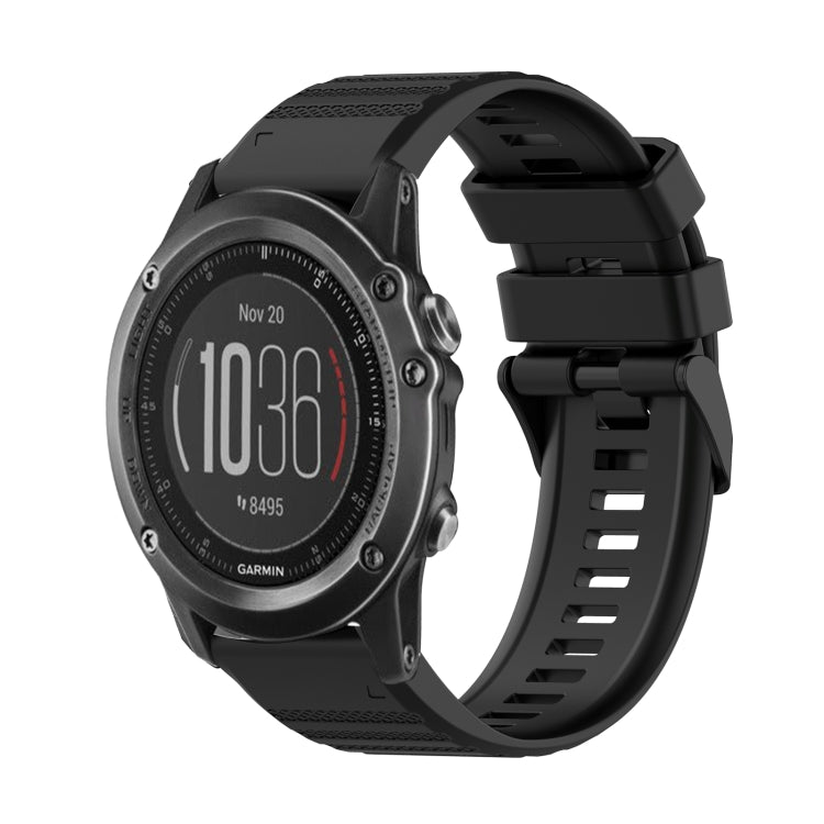 Cinturino in silicone a trama orizzontale da 26 mm con strumento di rimozione, For Garmin Fenix 3, For Garmin Fenix 3 HR, For Garmin Fenix 3 Sapphire