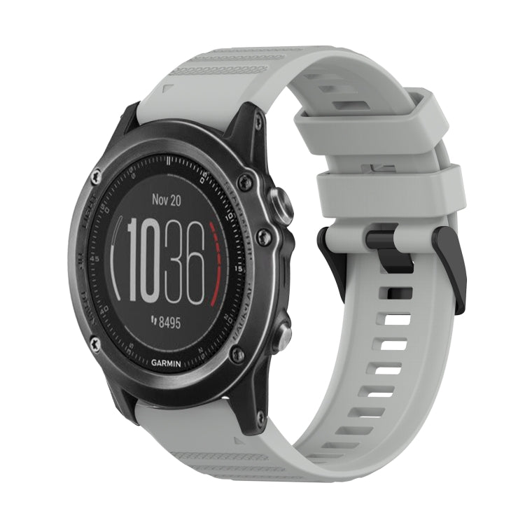 Cinturino in silicone a trama orizzontale da 26 mm con strumento di rimozione, For Garmin Fenix 3, For Garmin Fenix 3 HR, For Garmin Fenix 3 Sapphire