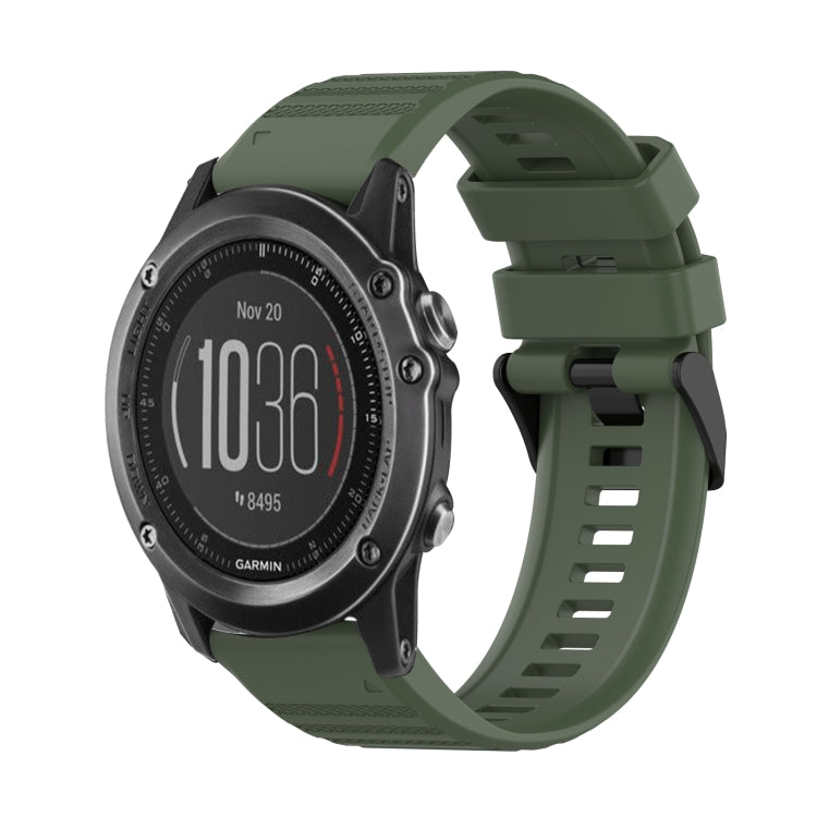 Cinturino in silicone a trama orizzontale da 26 mm con strumento di rimozione, For Garmin Fenix 3, For Garmin Fenix 3 HR, For Garmin Fenix 3 Sapphire