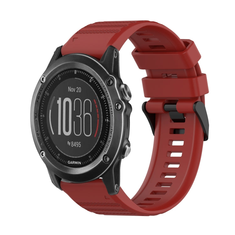 Cinturino in silicone a trama orizzontale da 26 mm con strumento di rimozione, For Garmin Fenix 3, For Garmin Fenix 3 HR, For Garmin Fenix 3 Sapphire