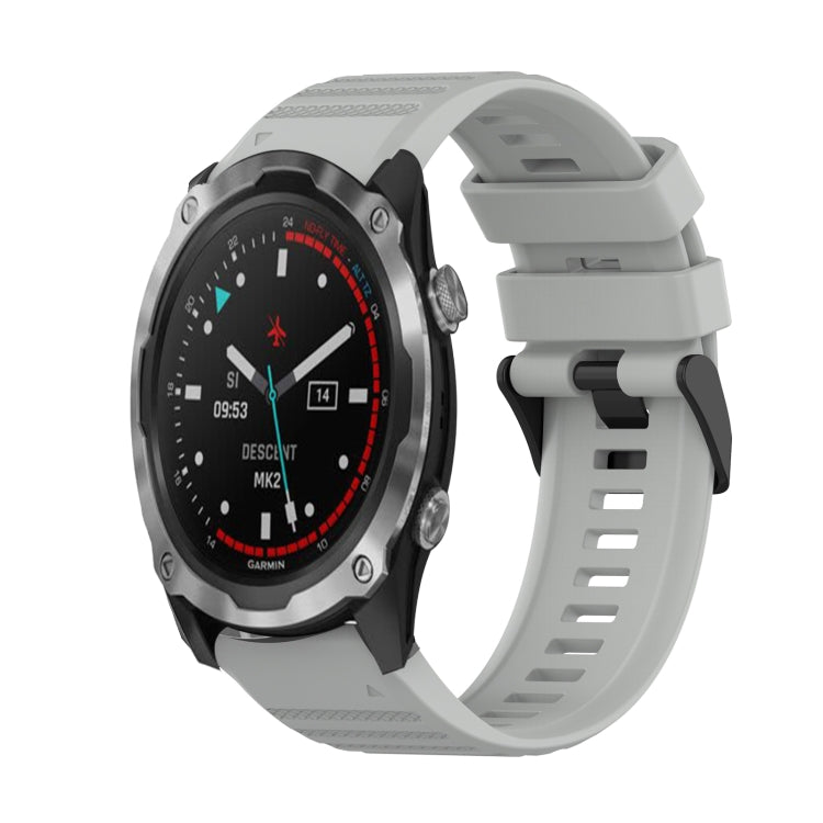 Cinturino in silicone a trama orizzontale da 26 mm con strumento di rimozione, For Garmin Descent MK 2, For Garmin Descent MK 2i