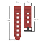 Cinturino in silicone a trama orizzontale da 26 mm con strumento di rimozione, For Garmin Descent MK 2, For Garmin Descent MK 2i