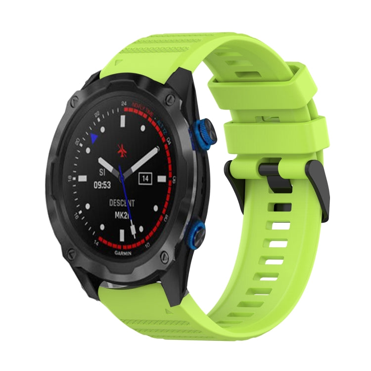 Cinturino in silicone a trama orizzontale da 26 mm con strumento di rimozione, For Garmin Descent MK 2, For Garmin Descent MK 2i