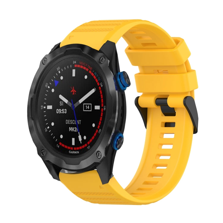 Cinturino in silicone a trama orizzontale da 26 mm con strumento di rimozione, For Garmin Descent MK 2, For Garmin Descent MK 2i