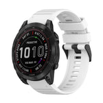 Cinturino in silicone a trama orizzontale da 22 mm con strumento di rimozione, For Garmin Fenix 7, For Garmin Fenix 7 Solar, For Garmin Fenix 7 Sapphire Solar