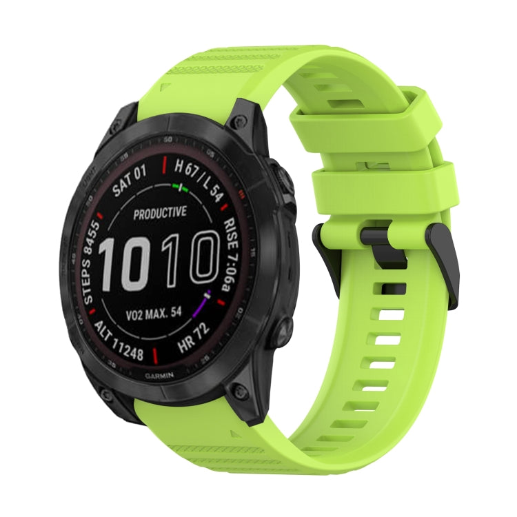 Cinturino in silicone a trama orizzontale da 22 mm con strumento di rimozione, For Garmin Fenix 7, For Garmin Fenix 7 Solar, For Garmin Fenix 7 Sapphire Solar