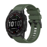 Cinturino in silicone a trama orizzontale da 22 mm con strumento di rimozione, For Garmin Fenix 7, For Garmin Fenix 7 Solar, For Garmin Fenix 7 Sapphire Solar