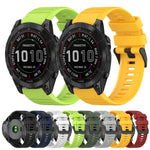 Cinturino in silicone a trama orizzontale da 22 mm con strumento di rimozione, For Garmin Fenix 7, For Garmin Fenix 7 Solar, For Garmin Fenix 7 Sapphire Solar