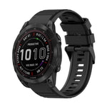 Cinturino in silicone a trama orizzontale da 22 mm con strumento di rimozione, For Garmin Fenix 7, For Garmin Fenix 7 Solar, For Garmin Fenix 7 Sapphire Solar