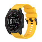 Cinturino in silicone a trama orizzontale da 22 mm con strumento di rimozione, For Garmin Fenix 7, For Garmin Fenix 7 Solar, For Garmin Fenix 7 Sapphire Solar