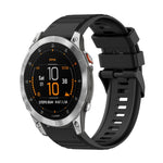 Cinturino in silicone a trama orizzontale da 22 mm con strumento di rimozione, For Garmin Epix Gen 2, For Garmin Approach S62, For Garmin Fenix 6 GPS