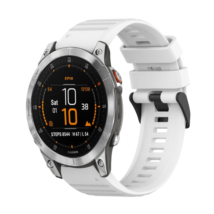 Cinturino in silicone a trama orizzontale da 22 mm con strumento di rimozione, For Garmin Epix Gen 2, For Garmin Approach S62, For Garmin Fenix 6 GPS