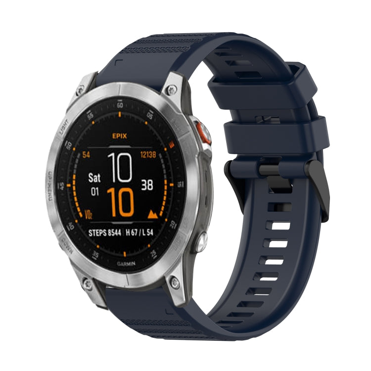 Cinturino in silicone a trama orizzontale da 22 mm con strumento di rimozione, For Garmin Epix Gen 2, For Garmin Approach S62, For Garmin Fenix 6 GPS