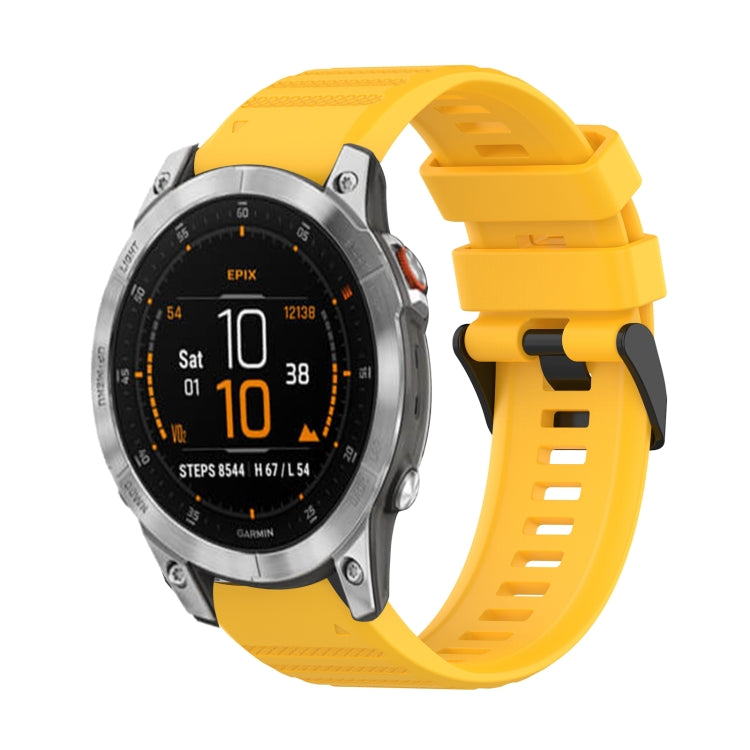 Cinturino in silicone a trama orizzontale da 22 mm con strumento di rimozione, For Garmin Epix Gen 2, For Garmin Approach S62, For Garmin Fenix 6 GPS