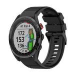 Cinturino in silicone a trama orizzontale da 22 mm con strumento di rimozione, For Garmin Epix Gen 2, For Garmin Approach S62, For Garmin Fenix 6 GPS