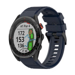 Cinturino in silicone a trama orizzontale da 22 mm con strumento di rimozione, For Garmin Epix Gen 2, For Garmin Approach S62, For Garmin Fenix 6 GPS