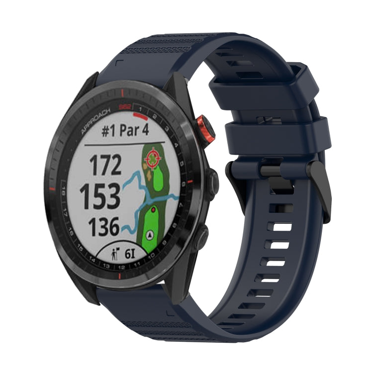 Cinturino in silicone a trama orizzontale da 22 mm con strumento di rimozione, For Garmin Epix Gen 2, For Garmin Approach S62, For Garmin Fenix 6 GPS