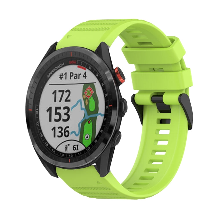 Cinturino in silicone a trama orizzontale da 22 mm con strumento di rimozione, For Garmin Epix Gen 2, For Garmin Approach S62, For Garmin Fenix 6 GPS