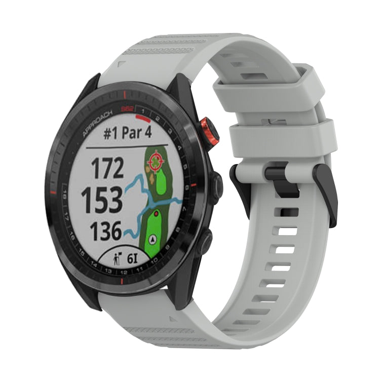 Cinturino in silicone a trama orizzontale da 22 mm con strumento di rimozione, For Garmin Epix Gen 2, For Garmin Approach S62, For Garmin Fenix 6 GPS