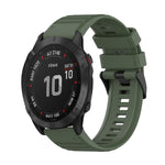 Cinturino in silicone a trama orizzontale da 22 mm con strumento di rimozione, For Garmin Epix Gen 2, For Garmin Approach S62, For Garmin Fenix 6 GPS