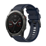Cinturino in silicone a trama orizzontale da 22 mm con strumento di rimozione, For Garmin Fenix 6 Pro GPS, For Garmin Fenix 6 Sapphire GPS, For Garmin Fenix 5