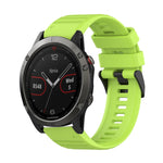Cinturino in silicone a trama orizzontale da 22 mm con strumento di rimozione, For Garmin Fenix 6 Pro GPS, For Garmin Fenix 6 Sapphire GPS, For Garmin Fenix 5