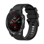 Cinturino in silicone a trama orizzontale da 22 mm con strumento di rimozione, For Garmin Fenix 5 Plus, For Garmin Quatix 5, For Garmin Quatix 5 Sapphire