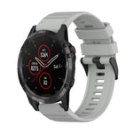 Cinturino in silicone a trama orizzontale da 22 mm con strumento di rimozione, For Garmin Fenix 5 Plus, For Garmin Quatix 5, For Garmin Quatix 5 Sapphire