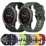 Cinturino in silicone a trama orizzontale da 22 mm con strumento di rimozione, For Garmin Fenix 5 Plus, For Garmin Quatix 5, For Garmin Quatix 5 Sapphire