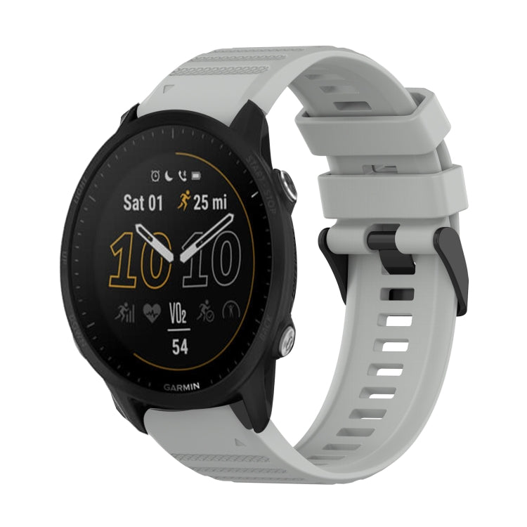 Cinturino in silicone a trama orizzontale da 22 mm con strumento di rimozione, For Garmin Forerunner 955, For Garmin Forerunner 945, For Garmin Forerunner 935