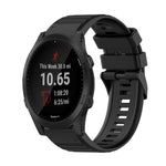 Cinturino in silicone a trama orizzontale da 22 mm con strumento di rimozione, For Garmin Forerunner 955, For Garmin Forerunner 945, For Garmin Forerunner 935