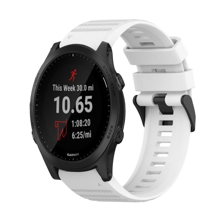 Cinturino in silicone a trama orizzontale da 22 mm con strumento di rimozione, For Garmin Forerunner 955, For Garmin Forerunner 945, For Garmin Forerunner 935