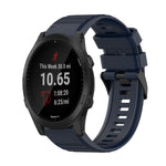 Cinturino in silicone a trama orizzontale da 22 mm con strumento di rimozione, For Garmin Forerunner 955, For Garmin Forerunner 945, For Garmin Forerunner 935